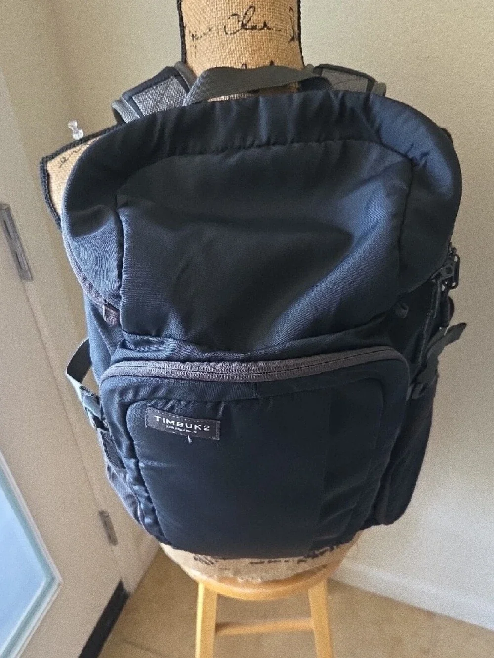 Timbuk2 Armory Pack Black and Gray Backpack top-loading commuter pack